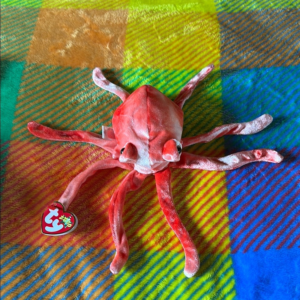 Ty 2000 Wiggly the Octopus Beanie Baby